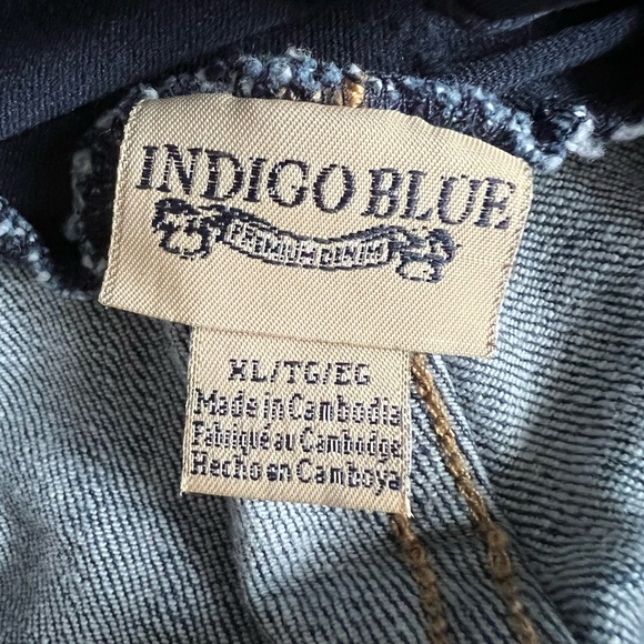 INDIGO BLUE XL Capri Jeans Maternity - Picture 3 of 4